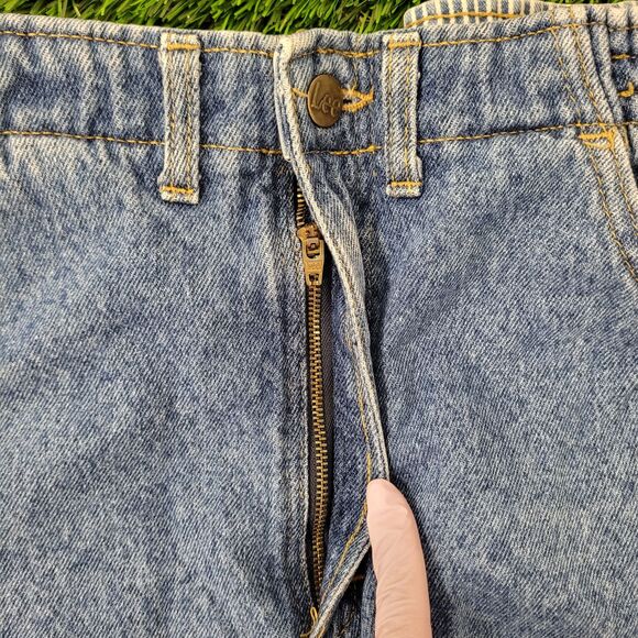 Vintage LEE High-Rise Mom Jeans Womens 4/5 28x28 Blue - Picture 4 of 16